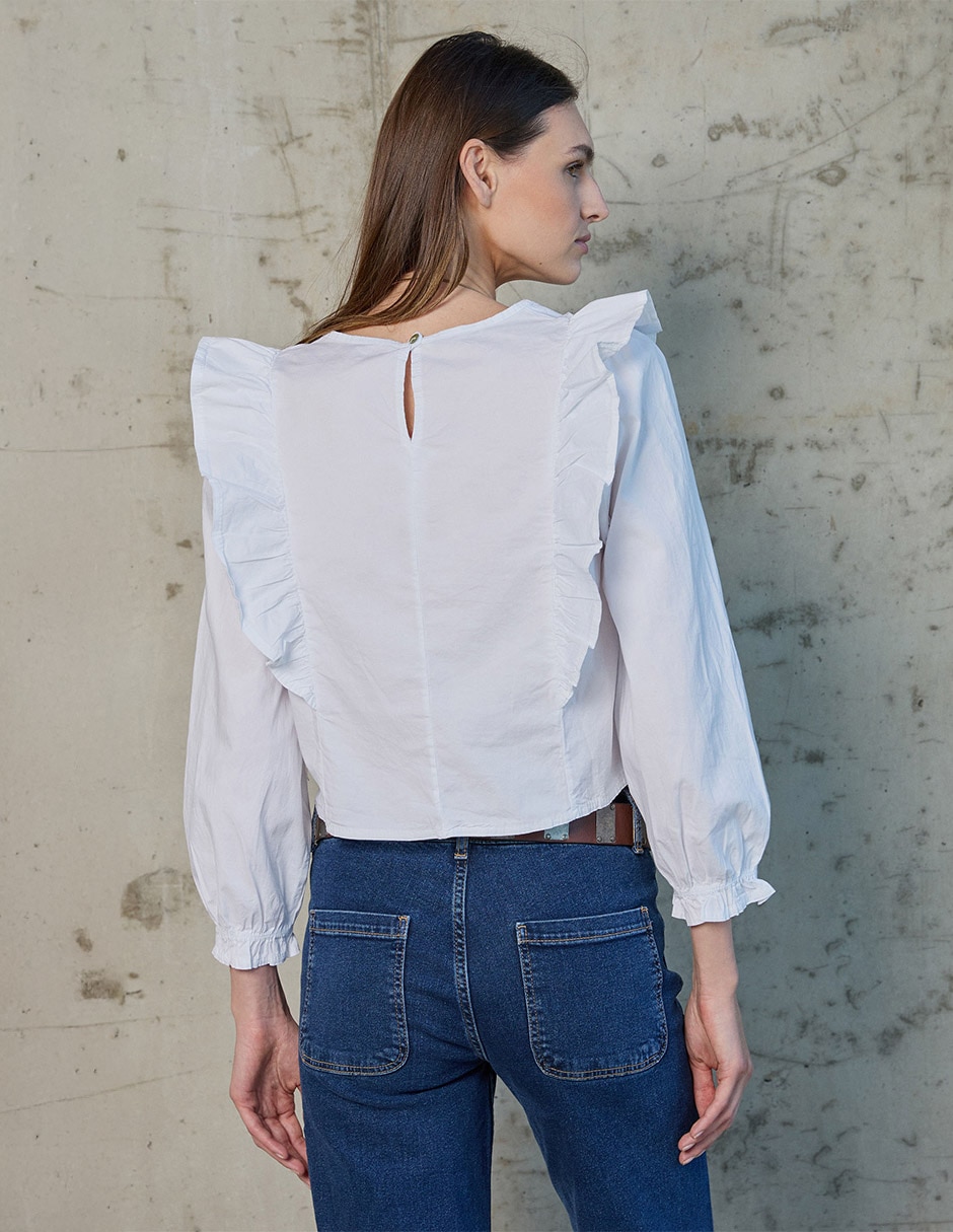 Blusa manga larga para mujer 2