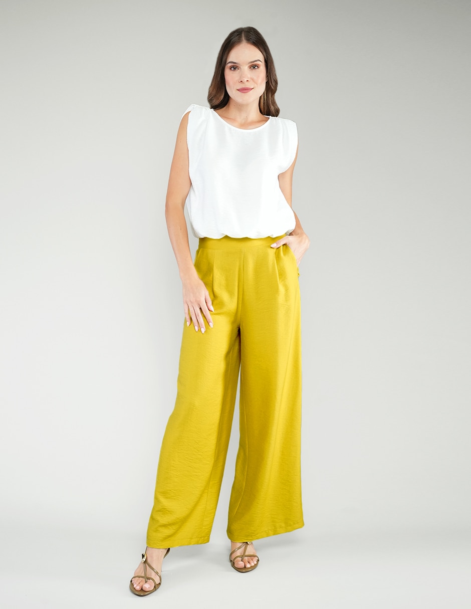 Pantalón wide leg para mujer 4