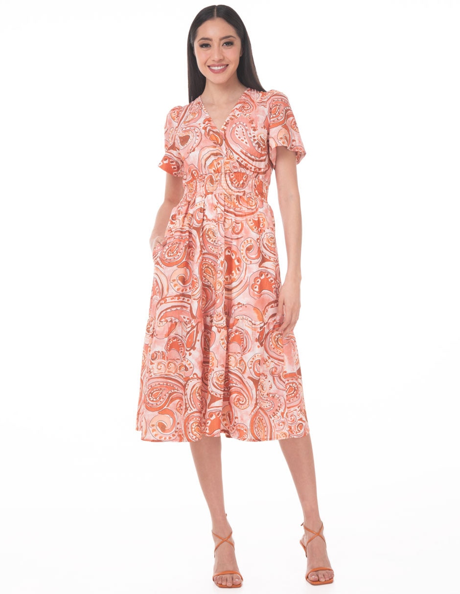 Vestido midi casual para mujer Vestido midi casual para mujer