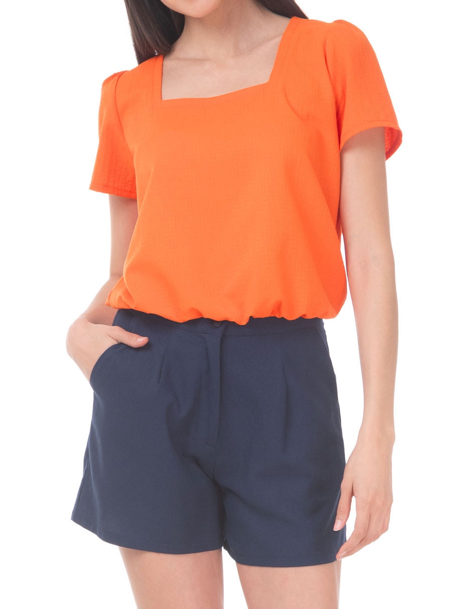 Blusa manga corta para mujer 4