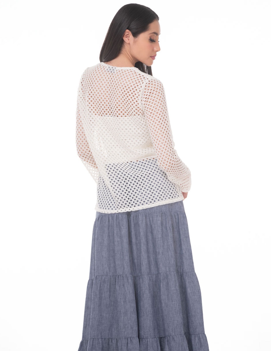 Blusa manga larga para mujer 2