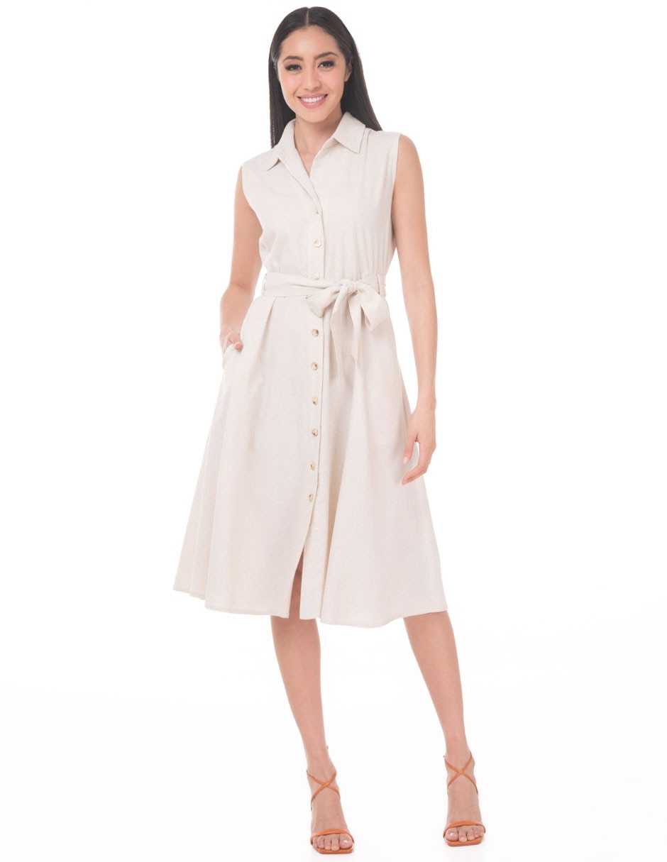 Vestido midi casual para mujer Vestido midi casual para mujer