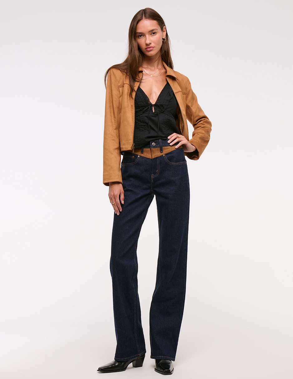 Jeans relaxed straight para mujer 2