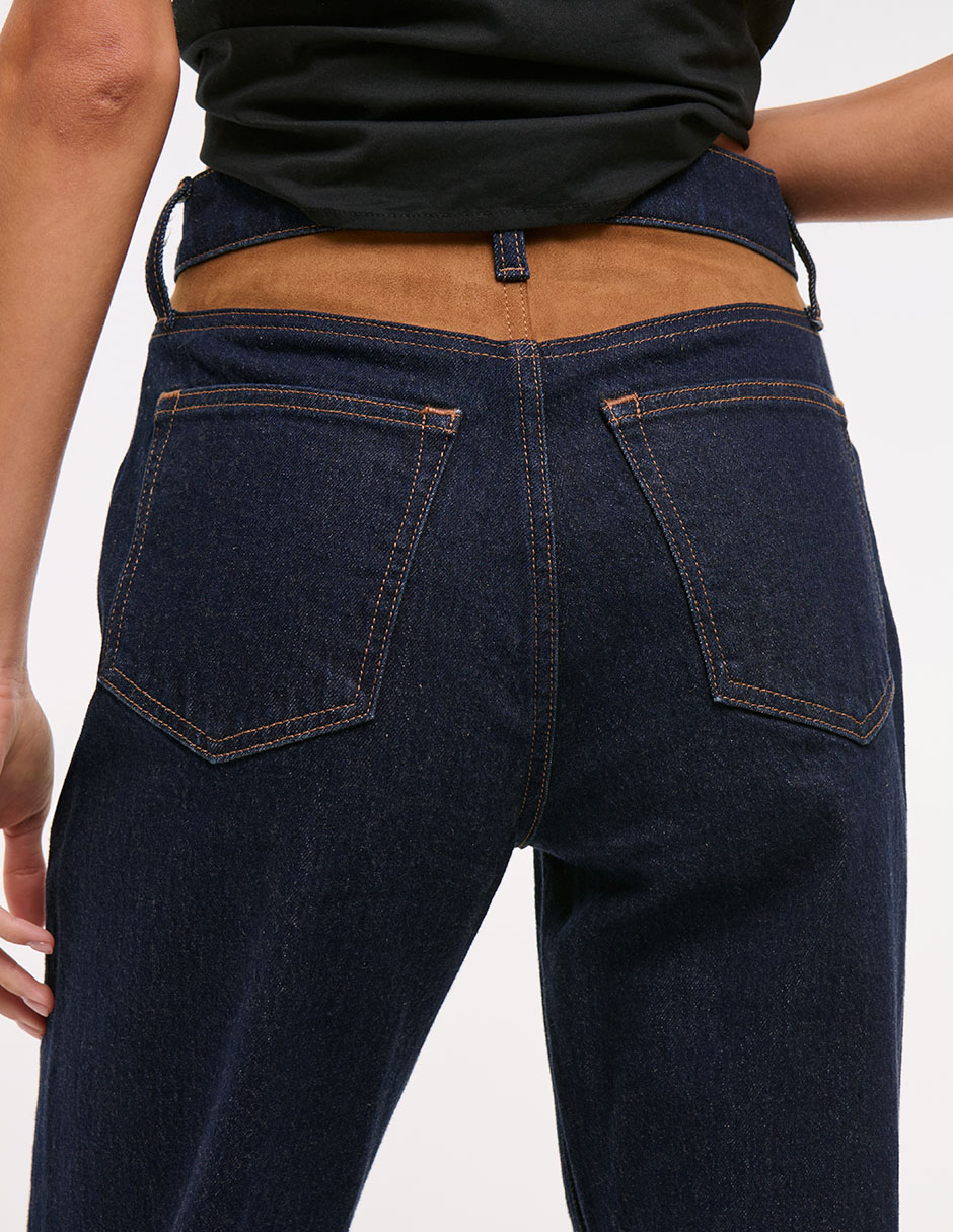 Jeans relaxed straight para mujer 4