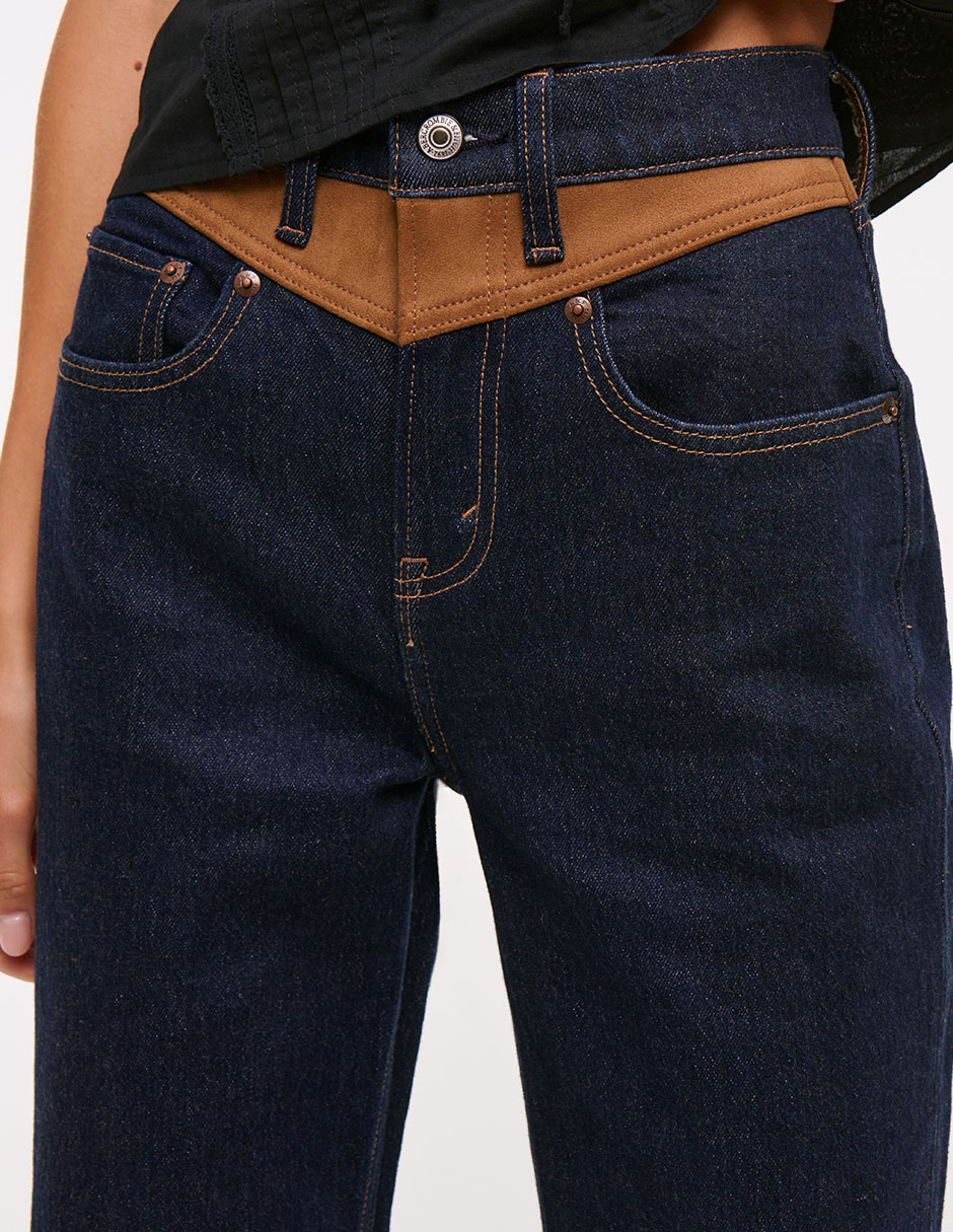 Jeans relaxed straight para mujer 5