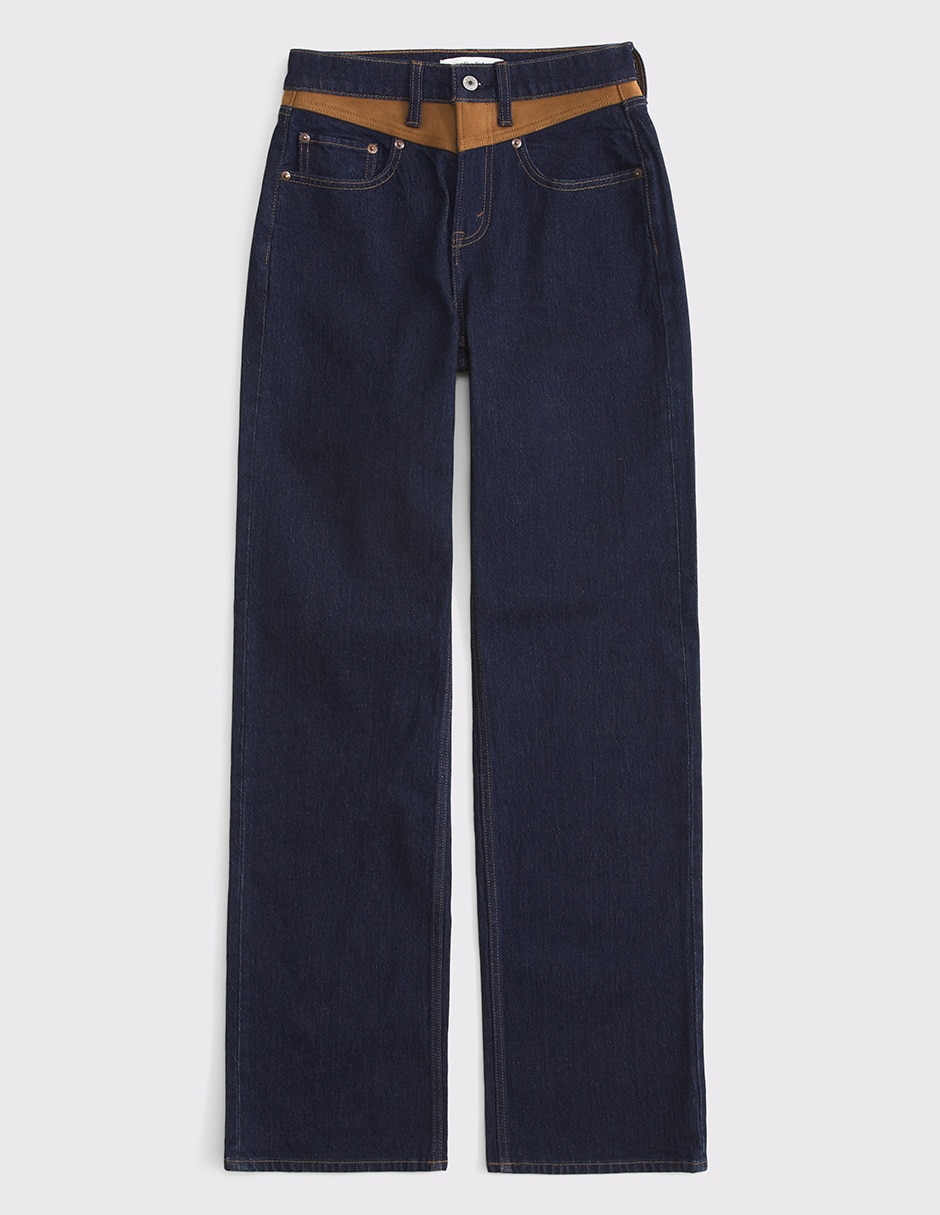 Jeans relaxed straight para mujer 8