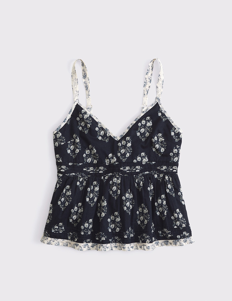 Top cuello V escote V tirante ajustable 5