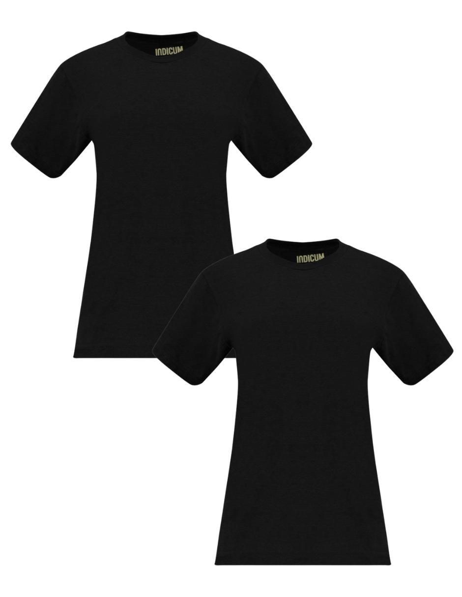 Set playera manga corta cuello redondo para mujer