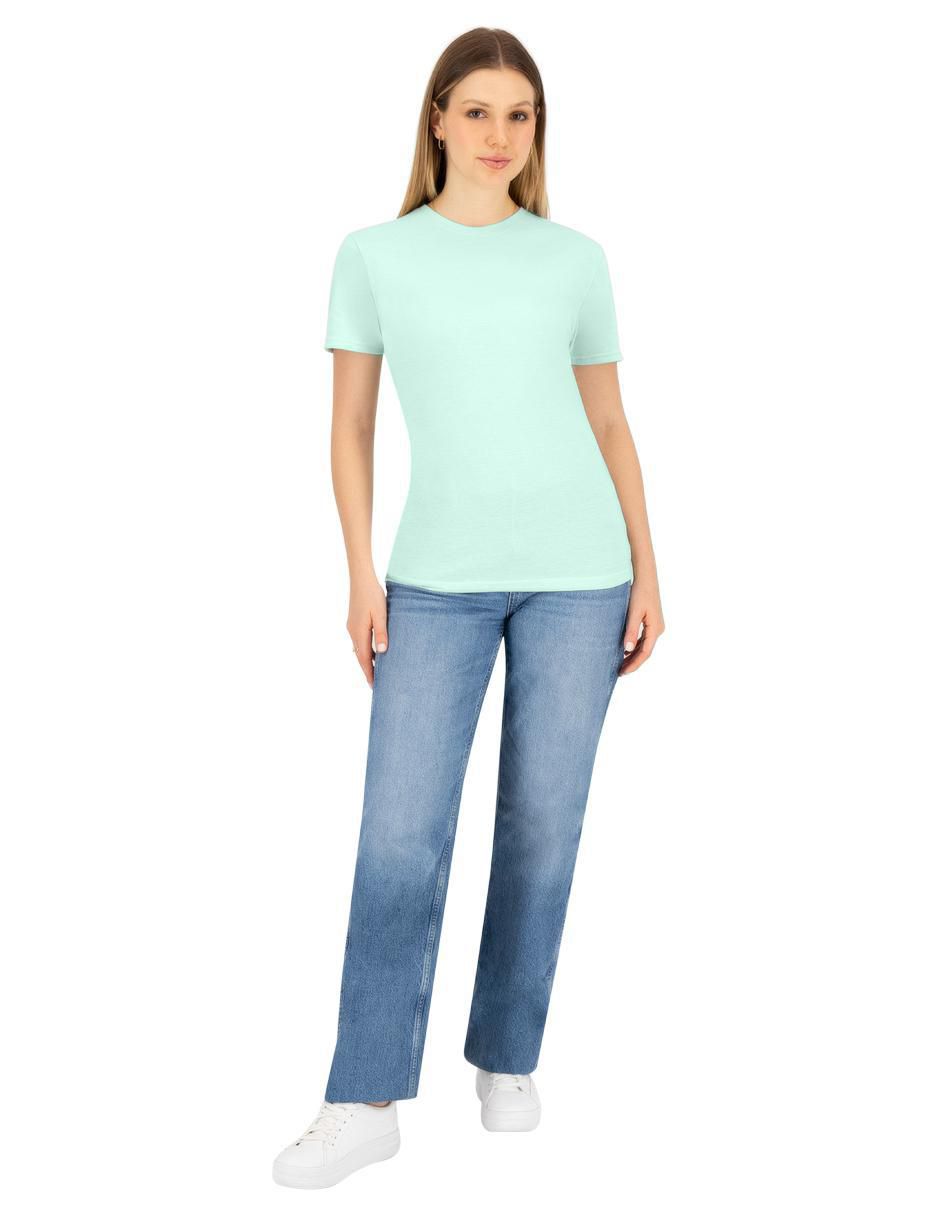 Set playera manga corta Indicum Básicos cuello redondo para mujer 5