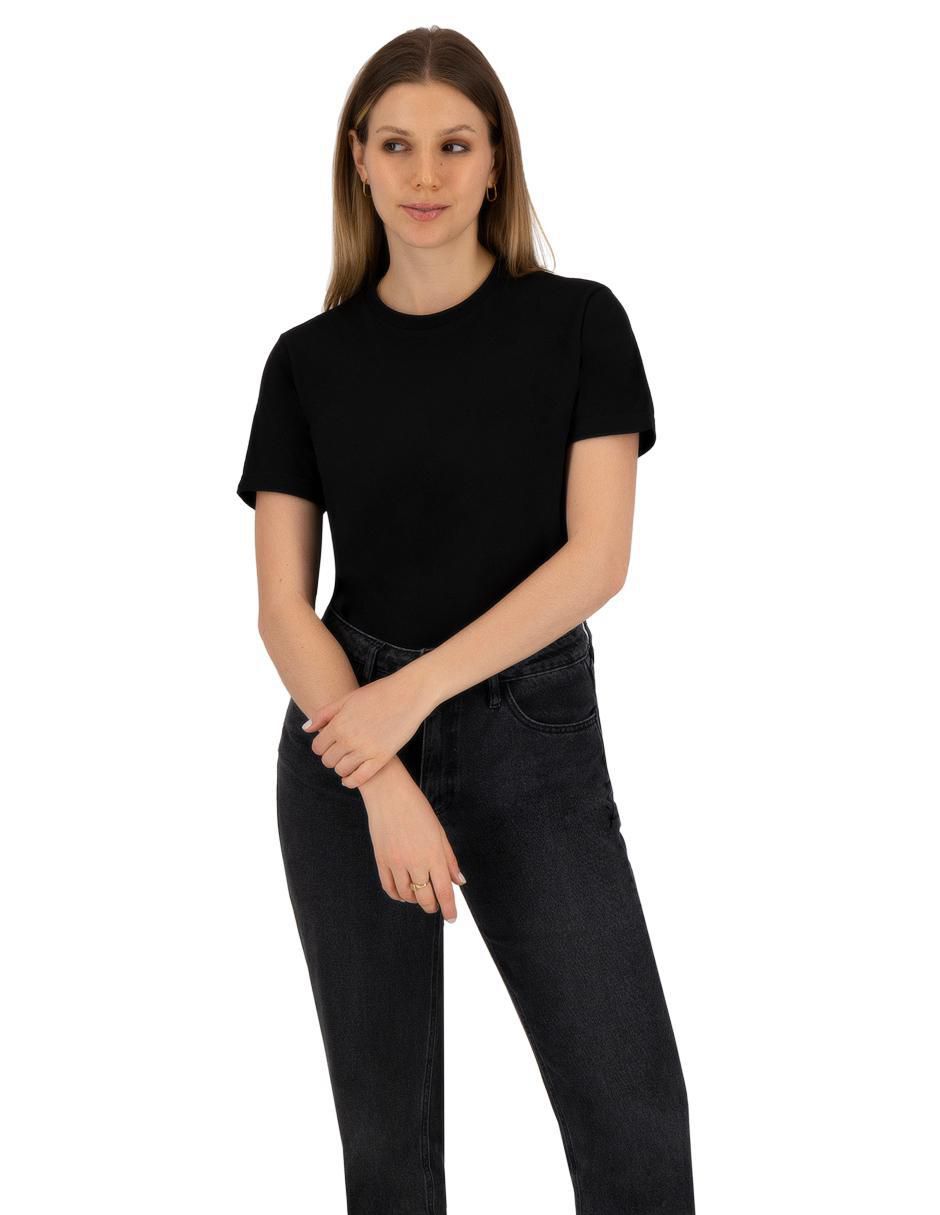 Set playera manga corta Básicos cuello redondo para mujer 6