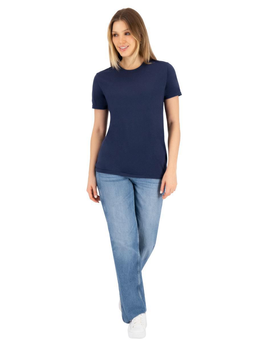 Set playera manga corta Básicos cuello redondo para mujer 7