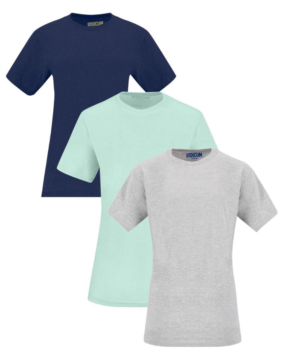 Set playera manga corta Básicos cuello redondo para mujer