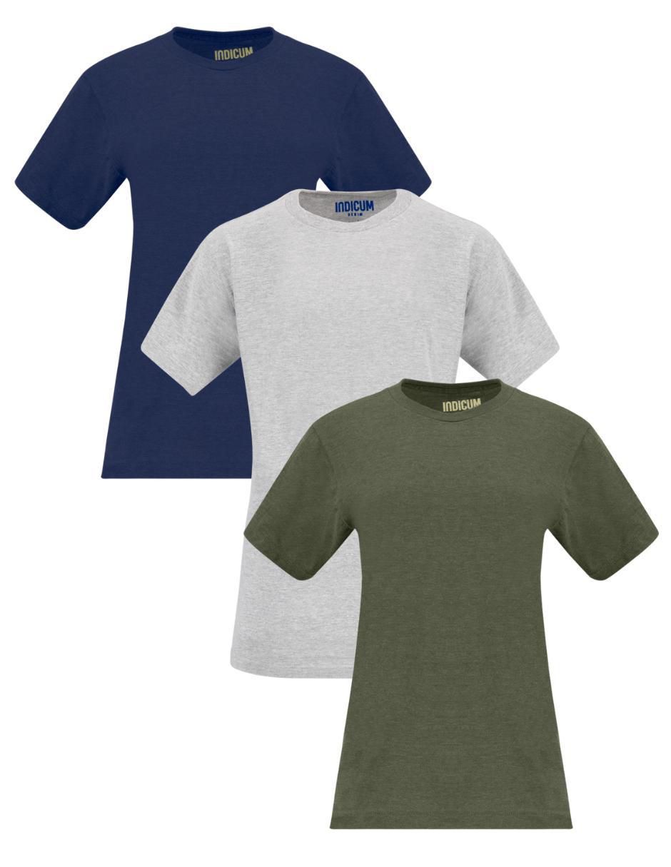 Set playera manga corta Básicos cuello redondo para mujer