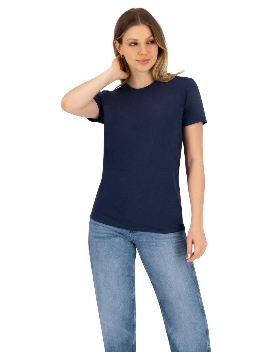 Set playera manga corta Básicos cuello redondo para mujer 4