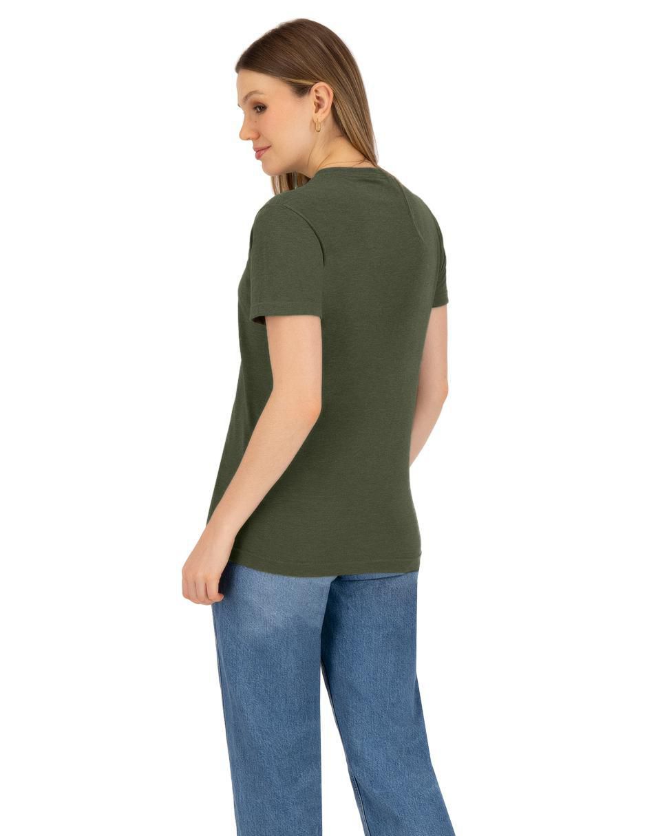 Set playera manga corta Básicos cuello redondo para mujer 6