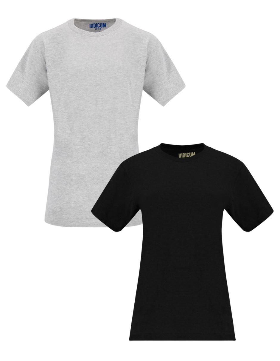 Set playera manga corta Básicos cuello redondo para mujer
