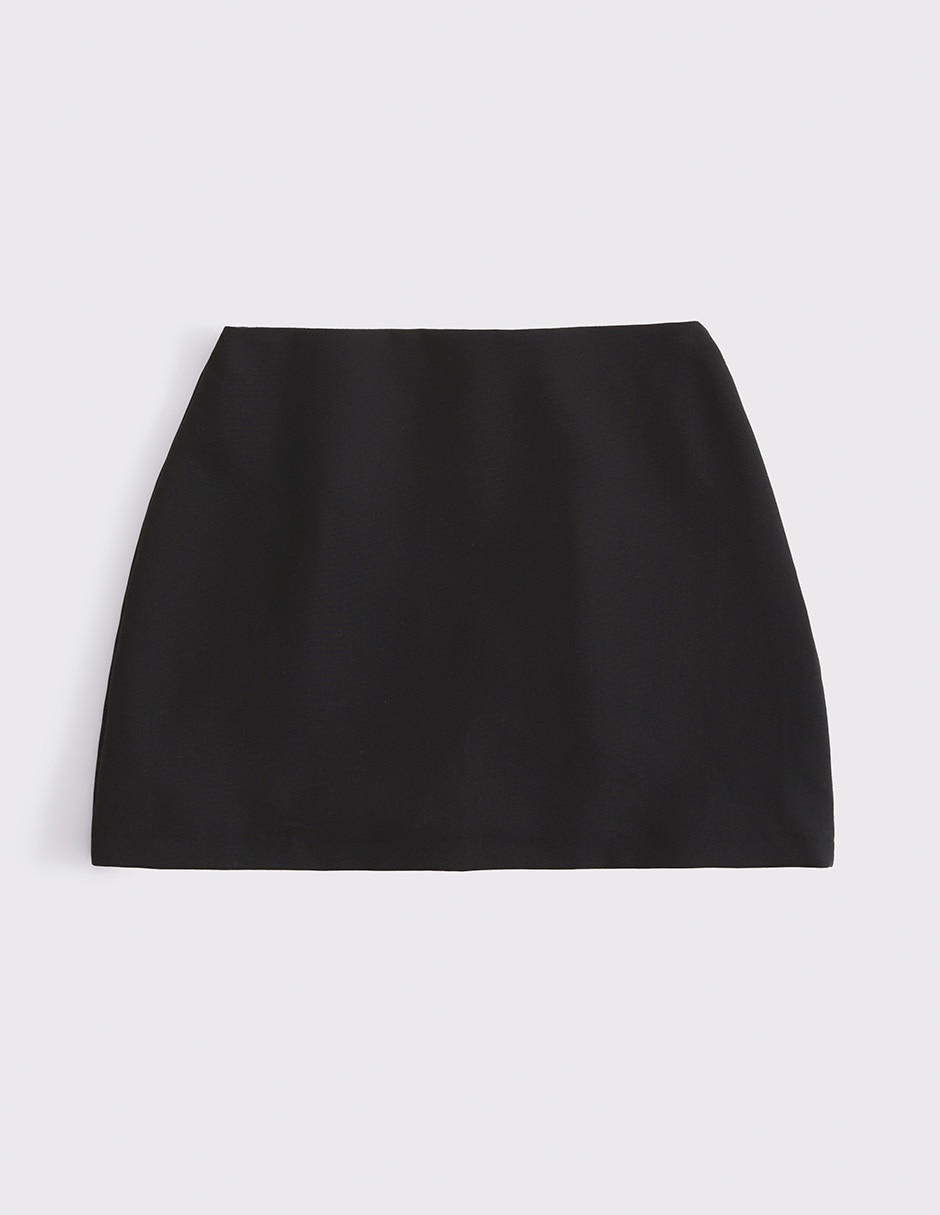 Falda mini a la cintura alta