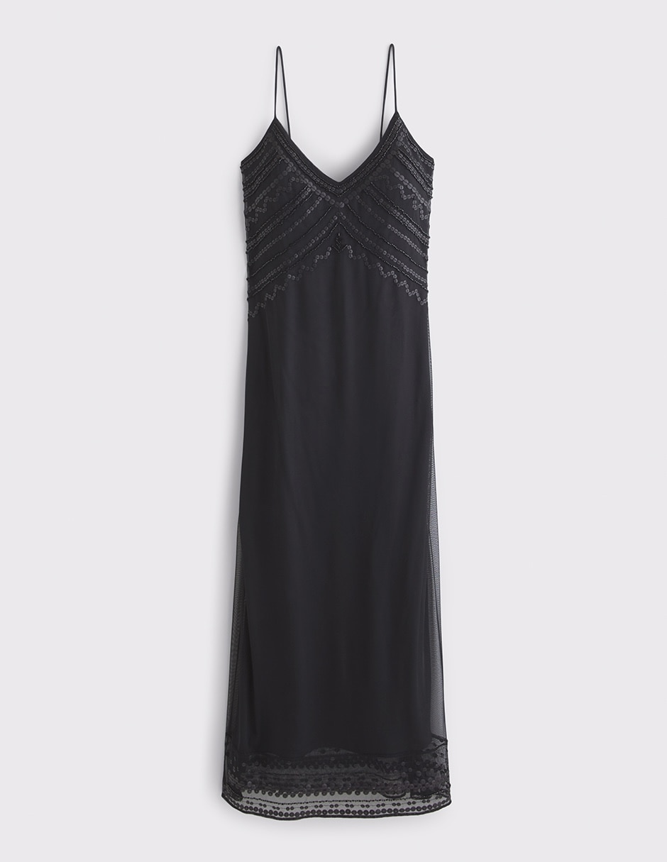 Vestido midi formal HOL25 para mujer