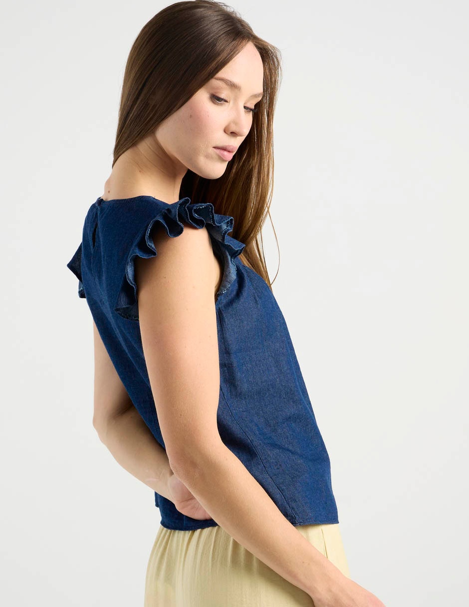Blusa manga corta para mujer 6