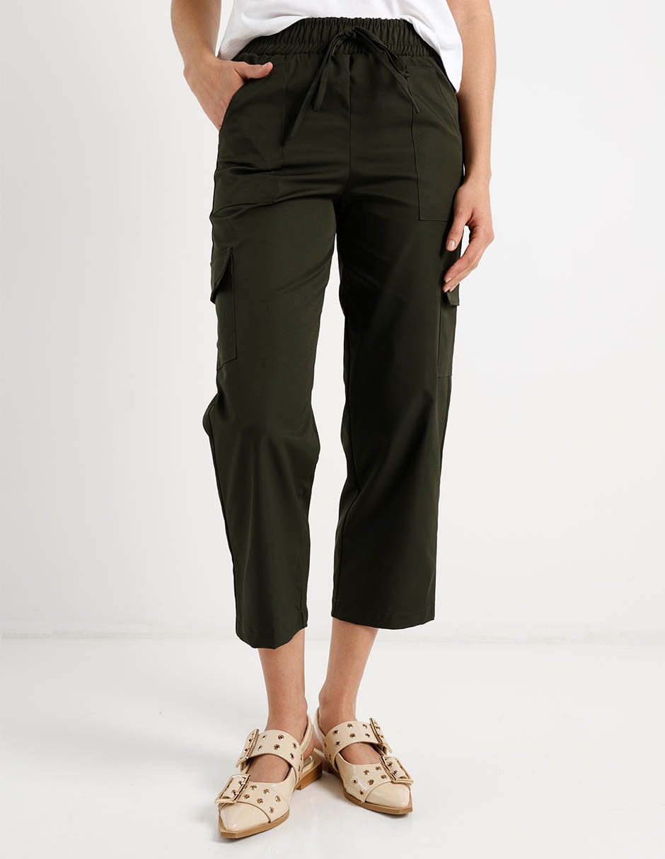 Pantalón capri straight para mujer