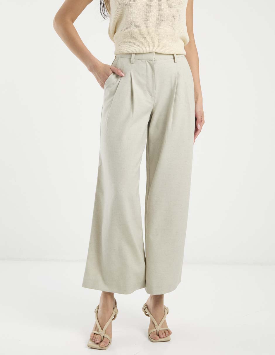 Pantalón de vestir acampanado para mujer