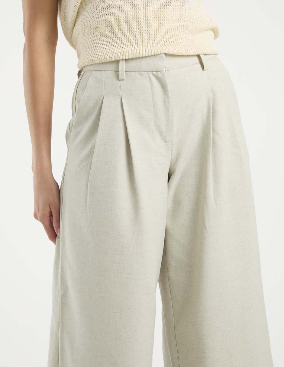 Pantalón de vestir acampanado para mujer 4