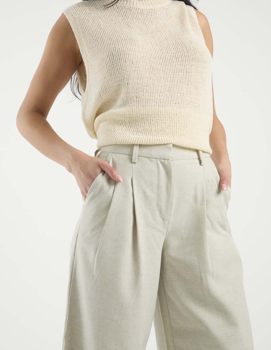 Pantalón de vestir acampanado para mujer 5