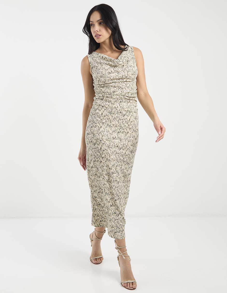 VESTIDO VERO MODA 103, XCH, GRIS MEDIO