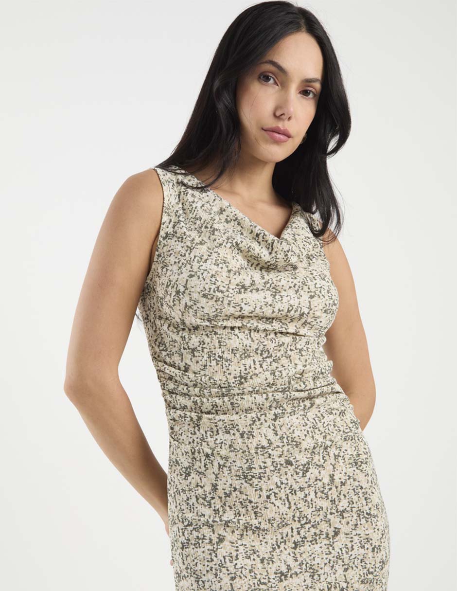 VESTIDO VERO MODA 103, XCH, GRIS MEDIO