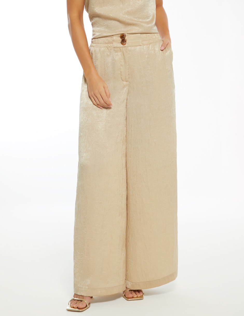 Pantalón relaxed palazzo para mujer Pantalón relaxed palazzo para mujer