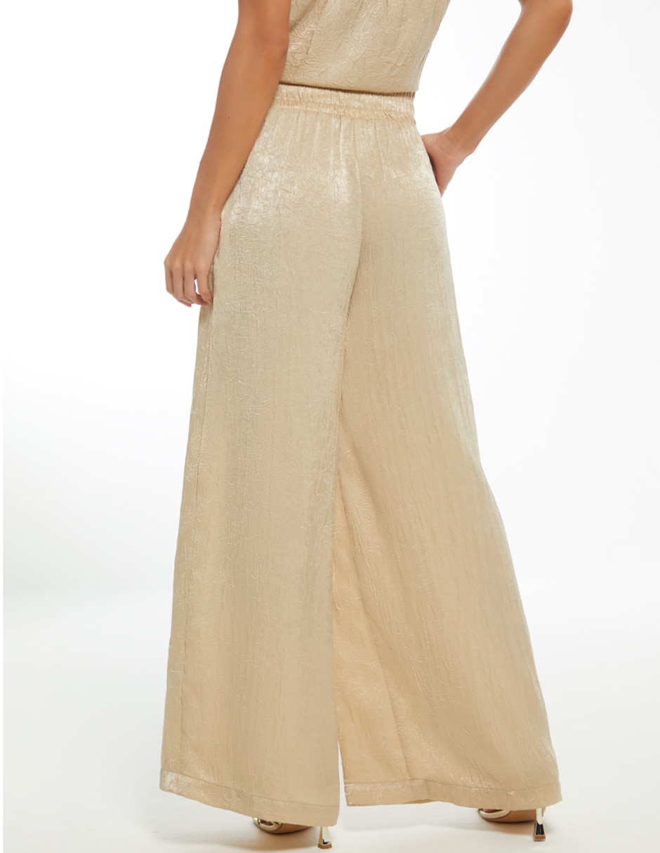 Pantalón relaxed palazzo para mujer 2