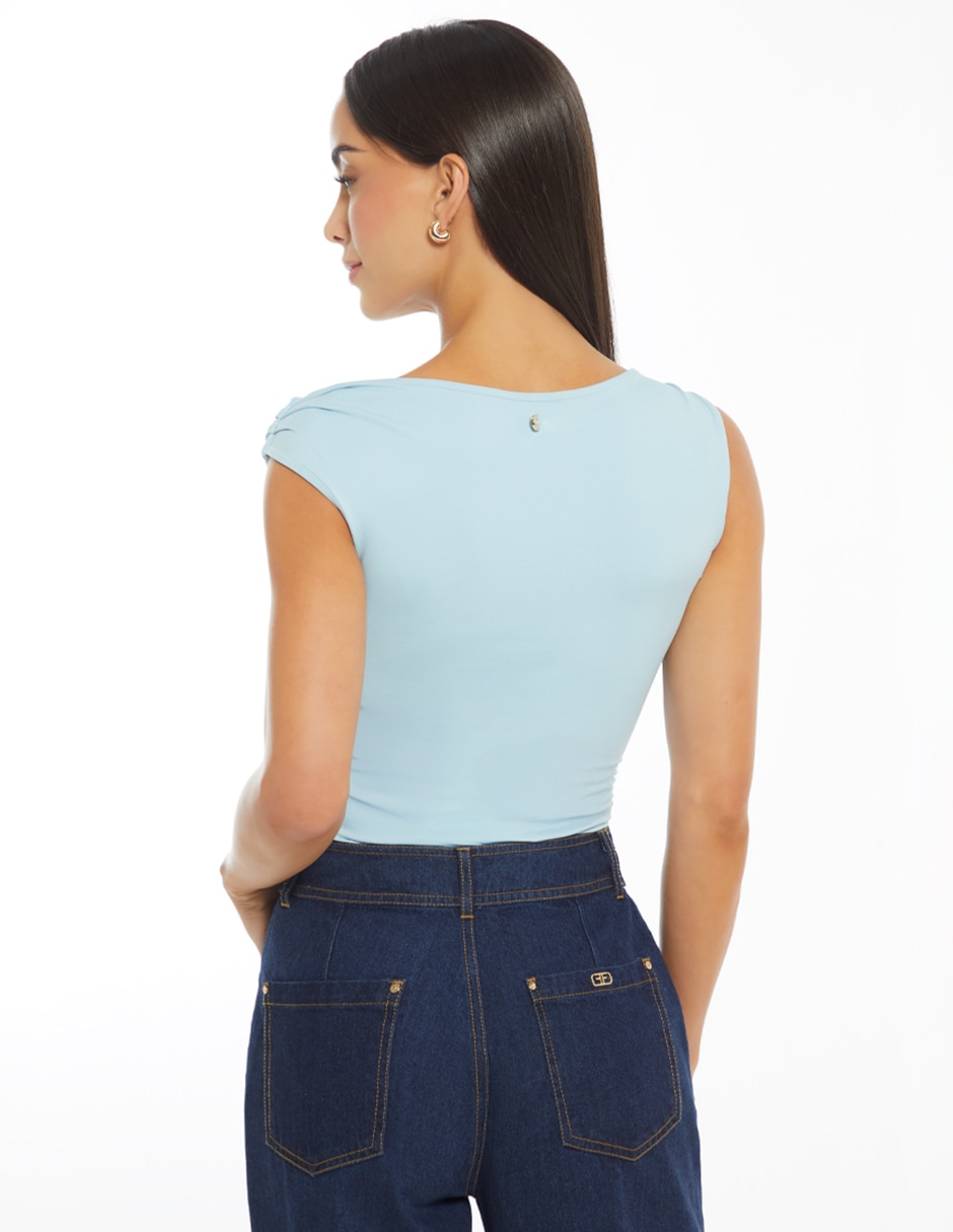 Blusa Thalia manga cap para mujer 2