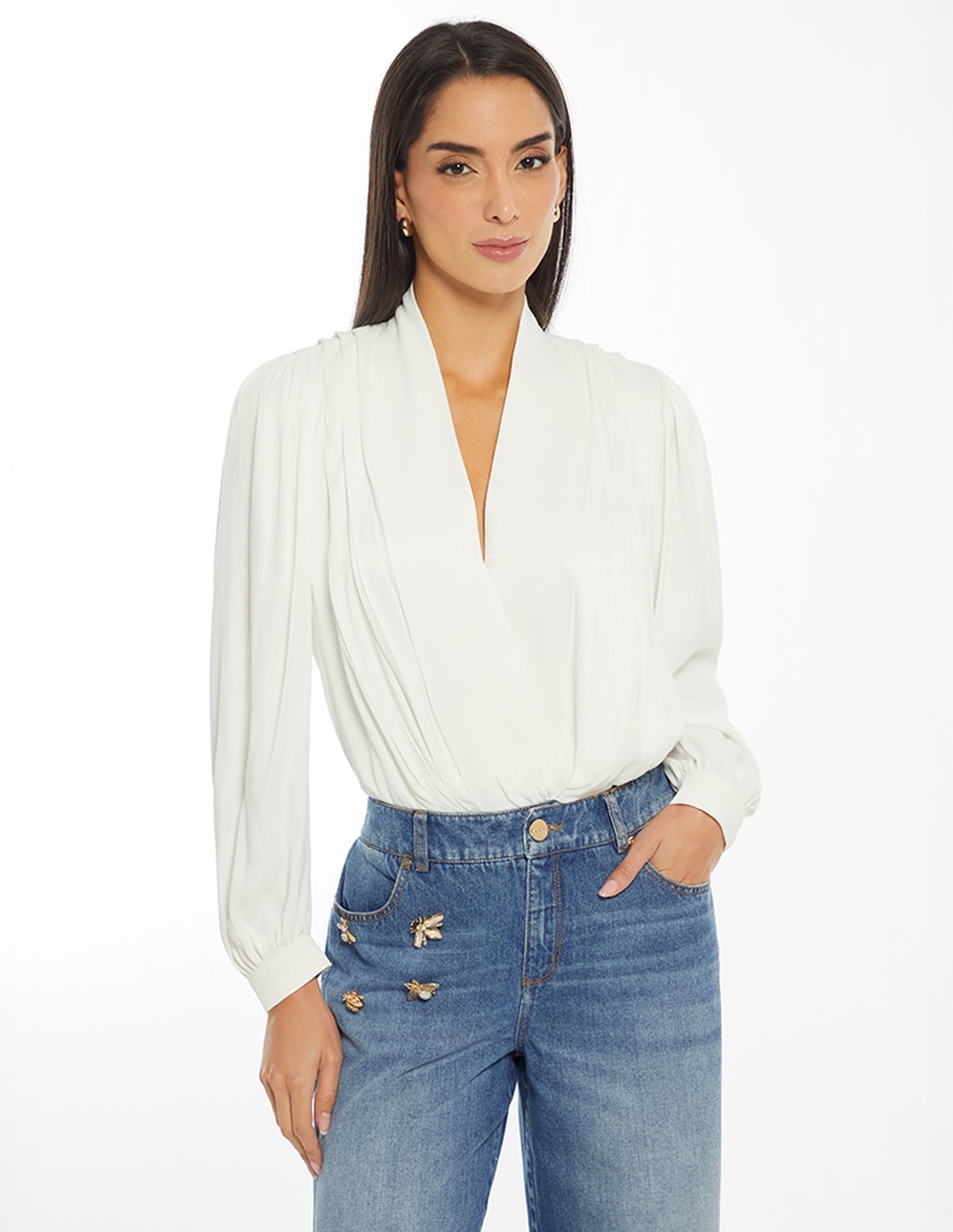 Body escote espalda abierta para mujer