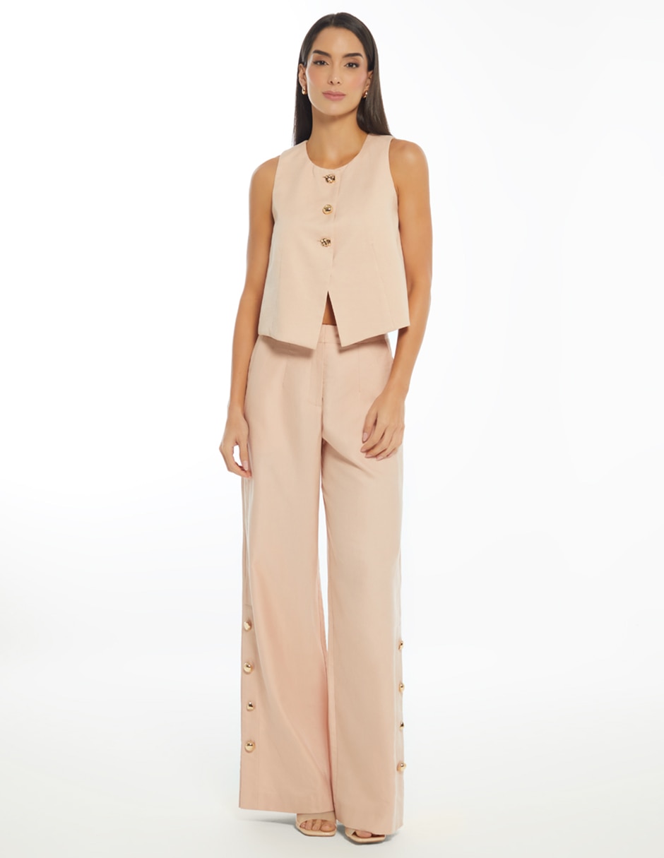 Pantalón relaxed palazzo para mujer 3