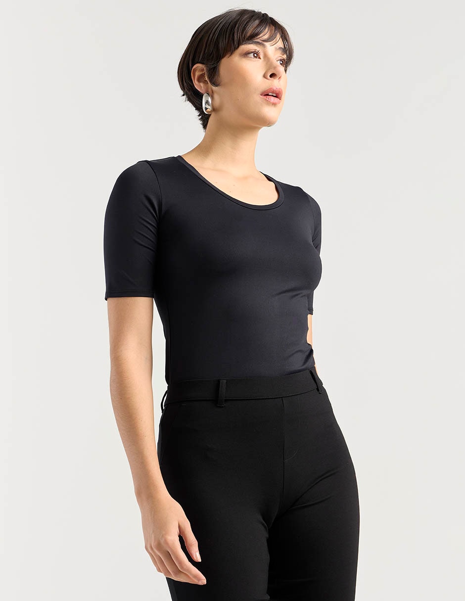 Blusa manga corta para mujer