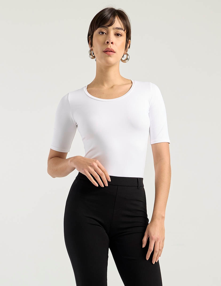 Blusa manga corta para mujer