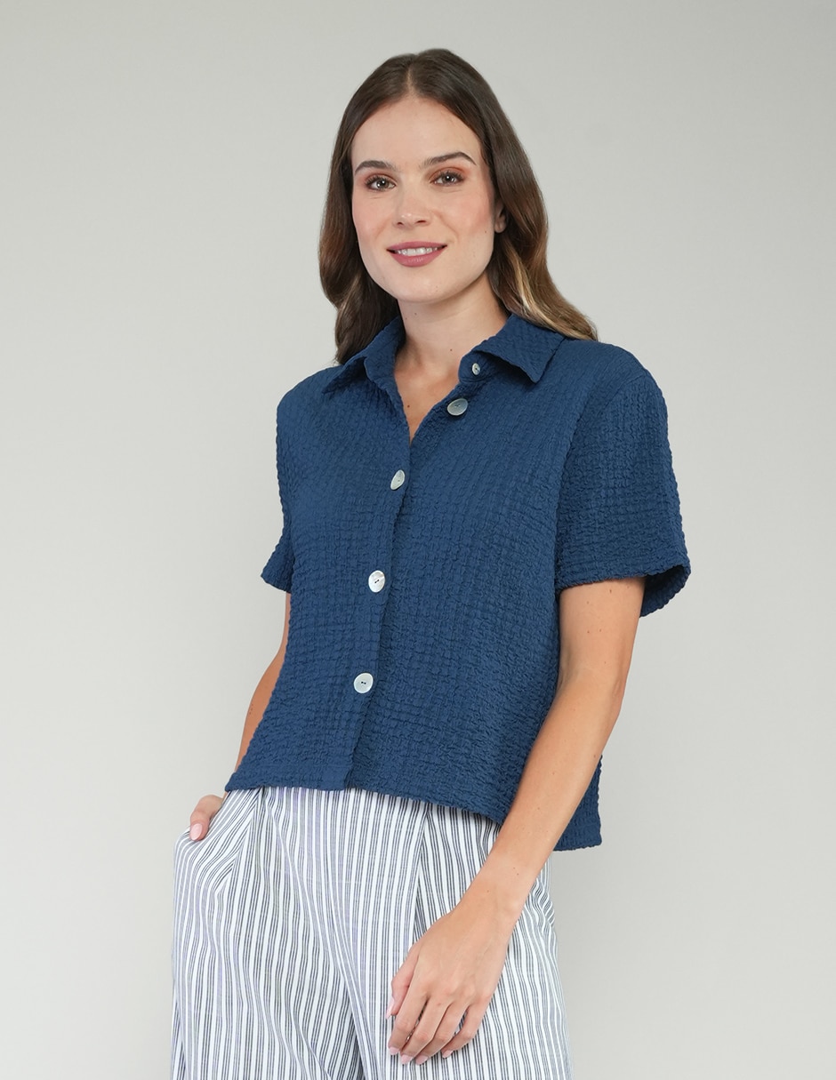 Blusa manga corta para mujer 2