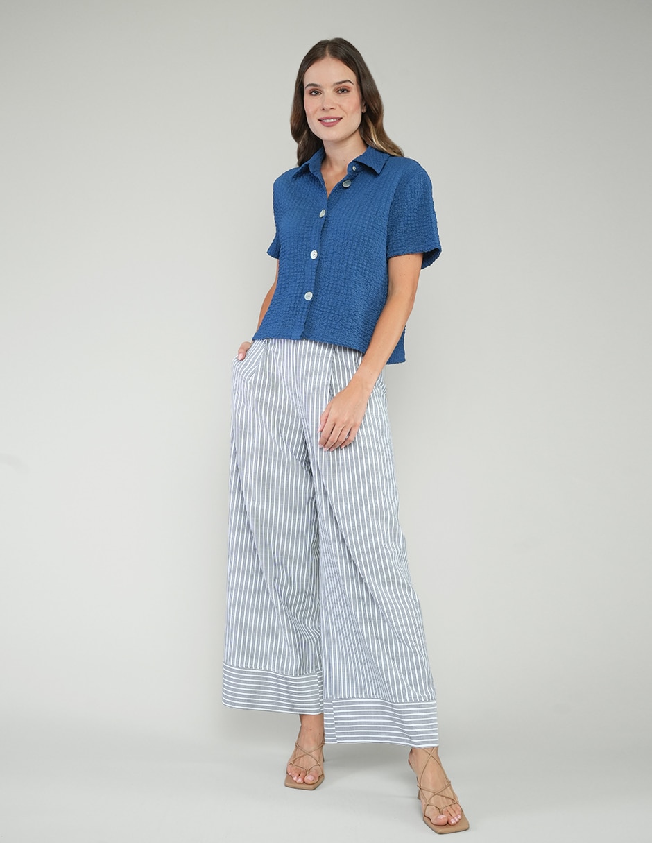 Blusa manga corta para mujer 4