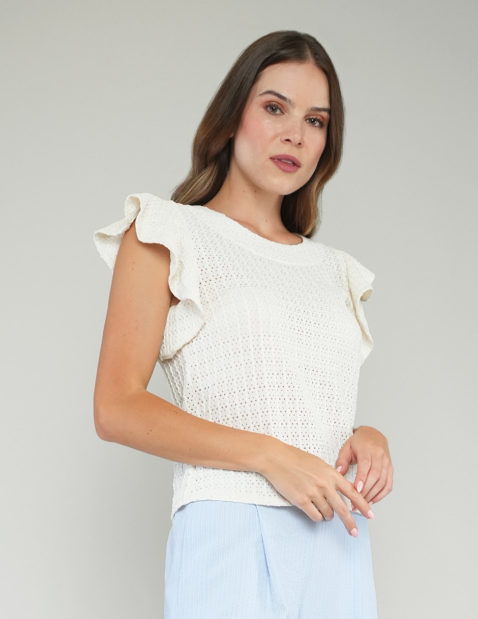 Blusa manga corta para mujer 2