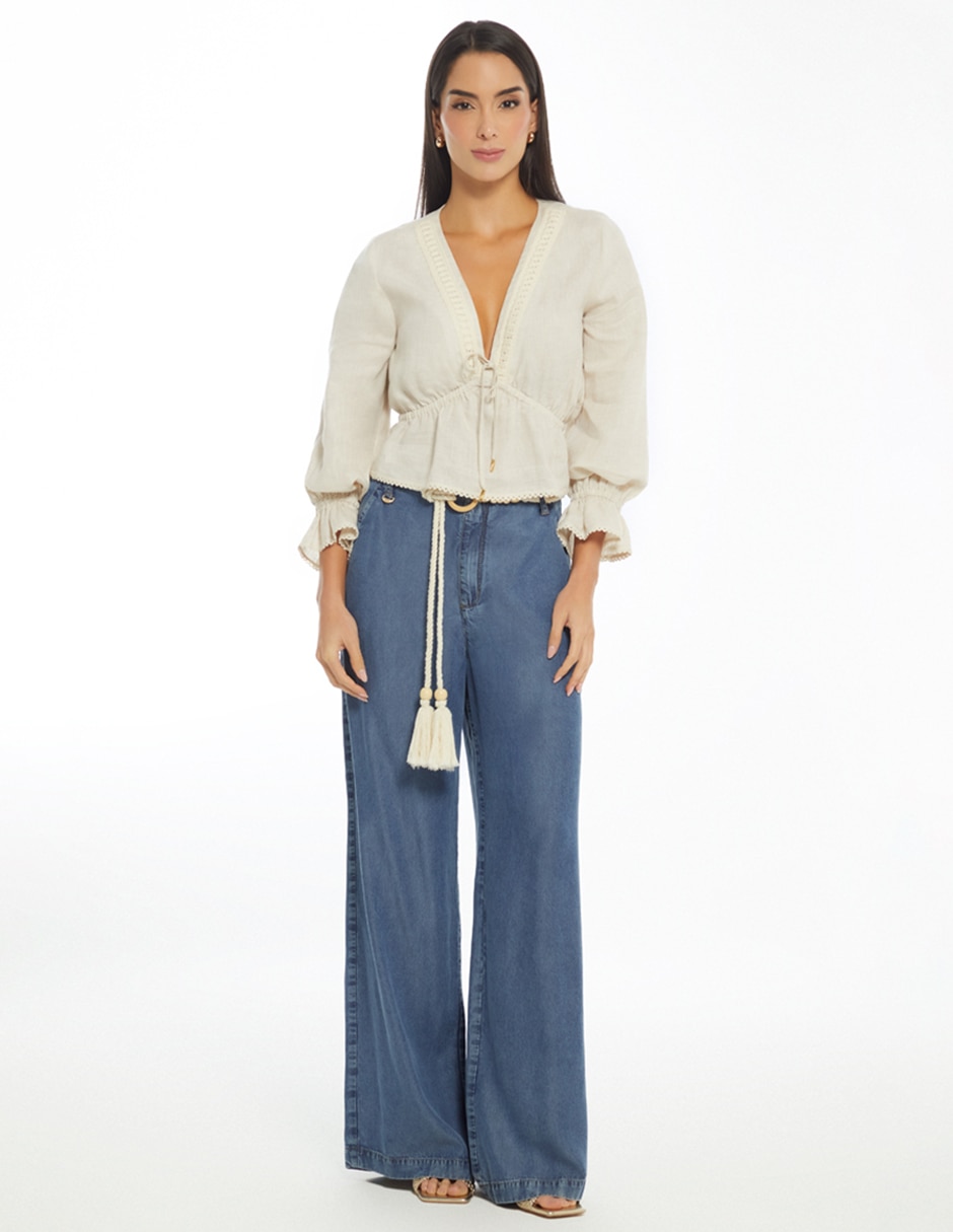Blusa Encanto Floral manga 3/4 para mujer 6