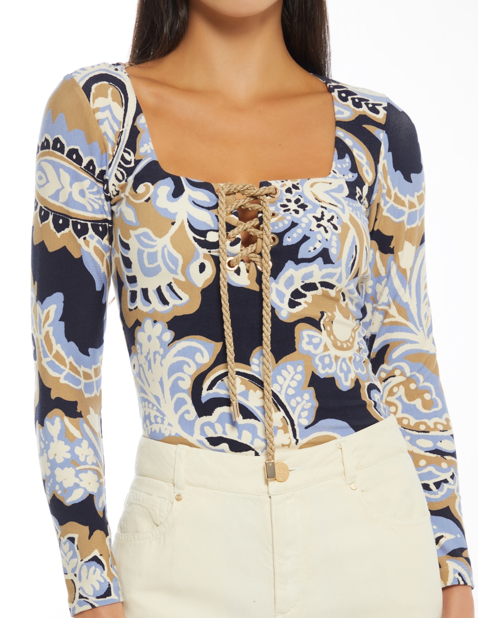 Blusa manga larga para mujer