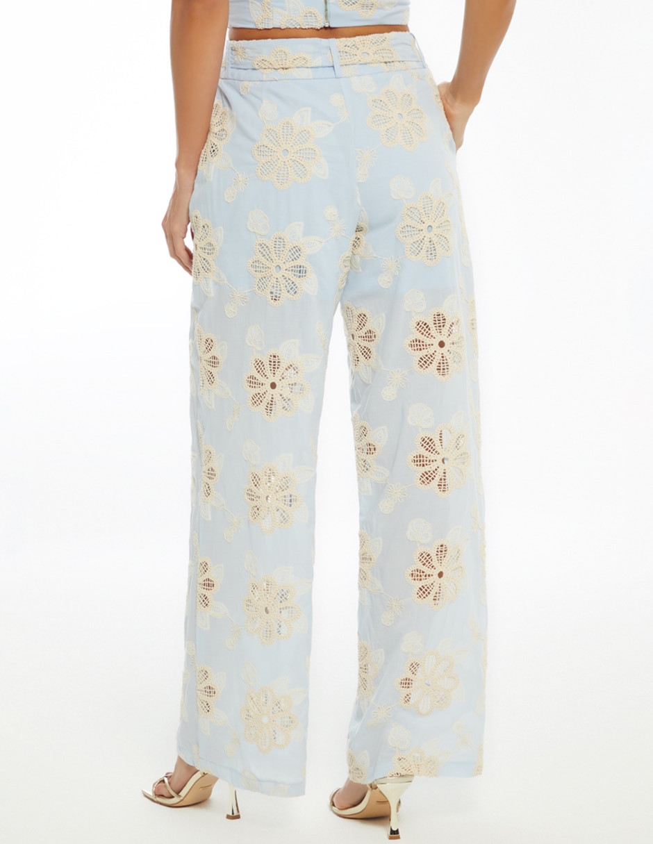 Pantalón relaxed palazzo para mujer 5