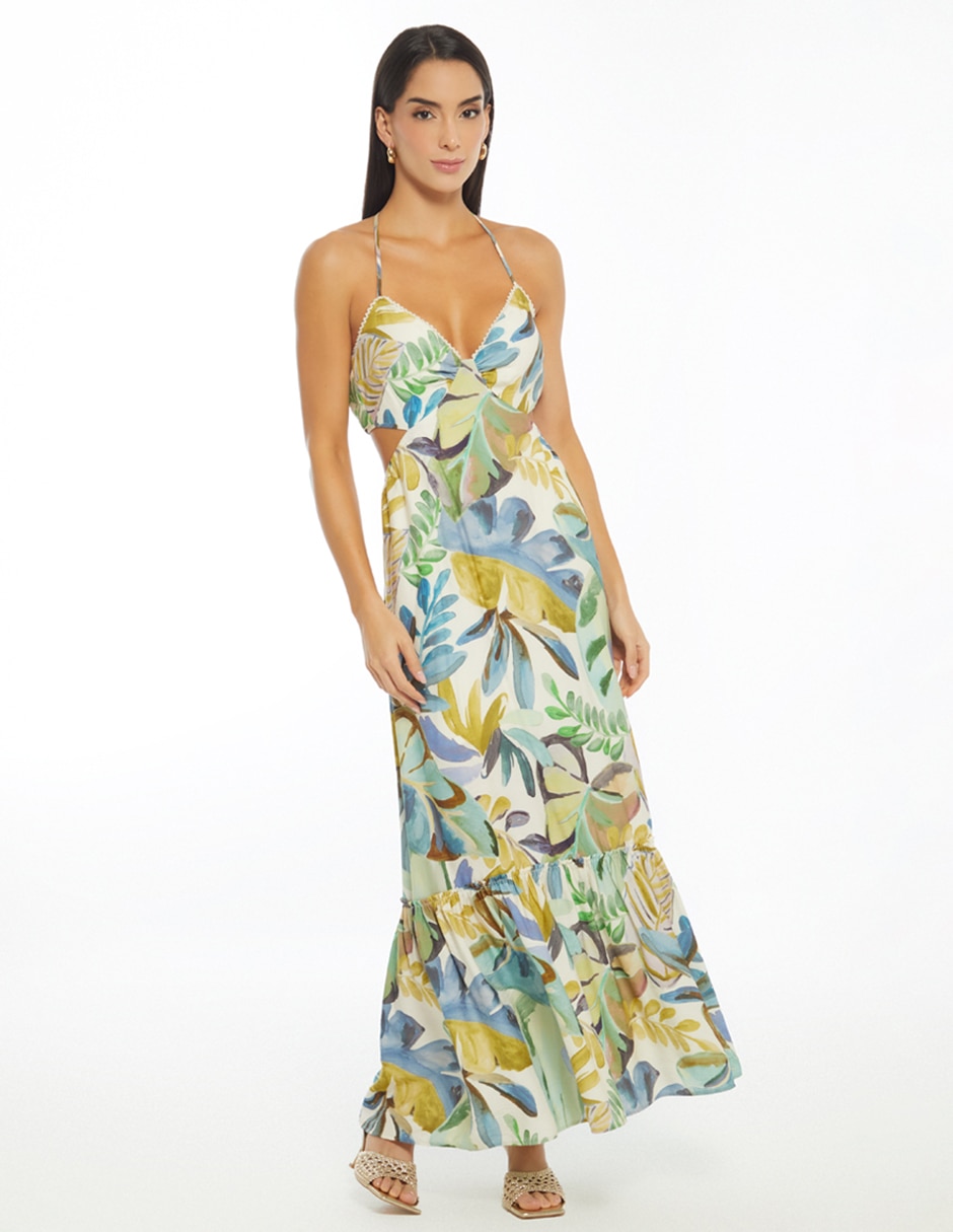 Vestido largo casual Napoles Garden para mujer Vestido largo casual Napoles Garden para mujer