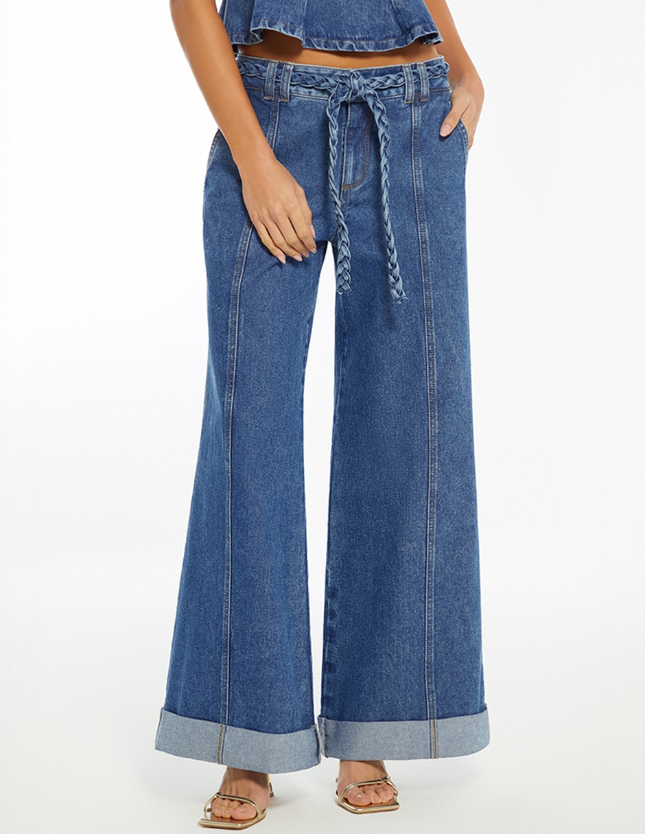 Jeans straight Indigo Lima para mujer