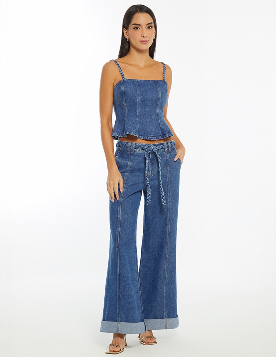 Jeans straight Indigo Lima para mujer
