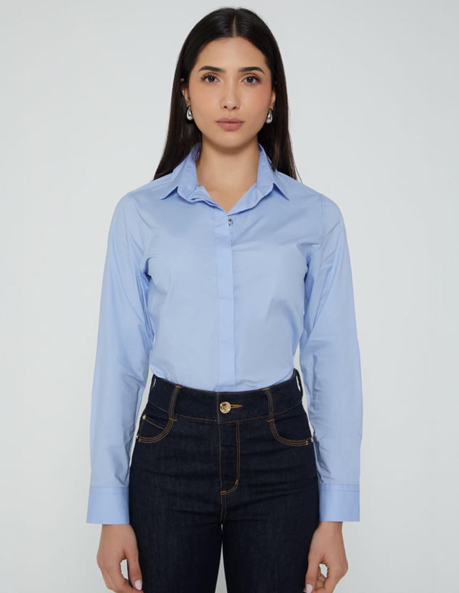 Blusa manga larga para mujer
