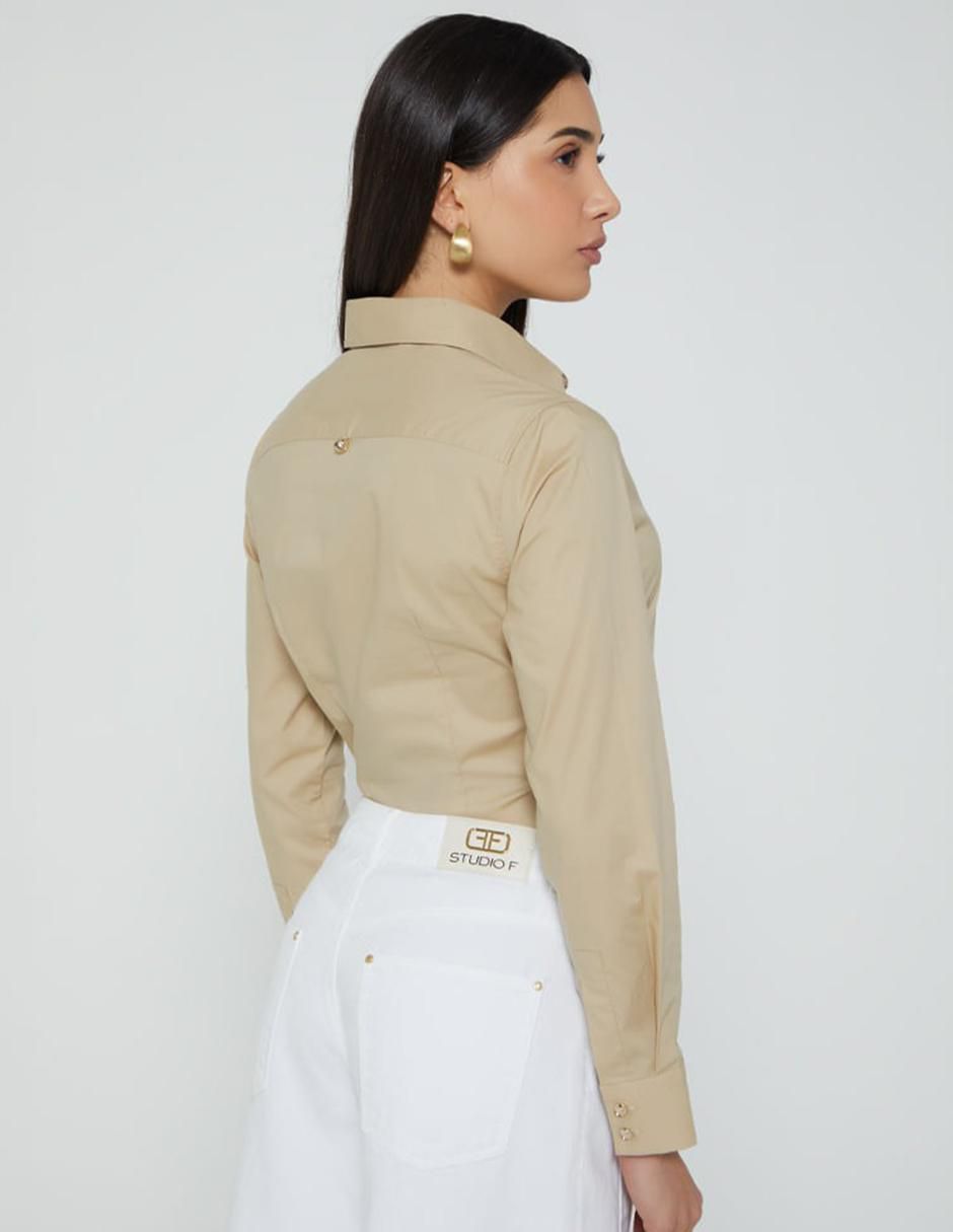 Blusa Studio F manga larga para mujer