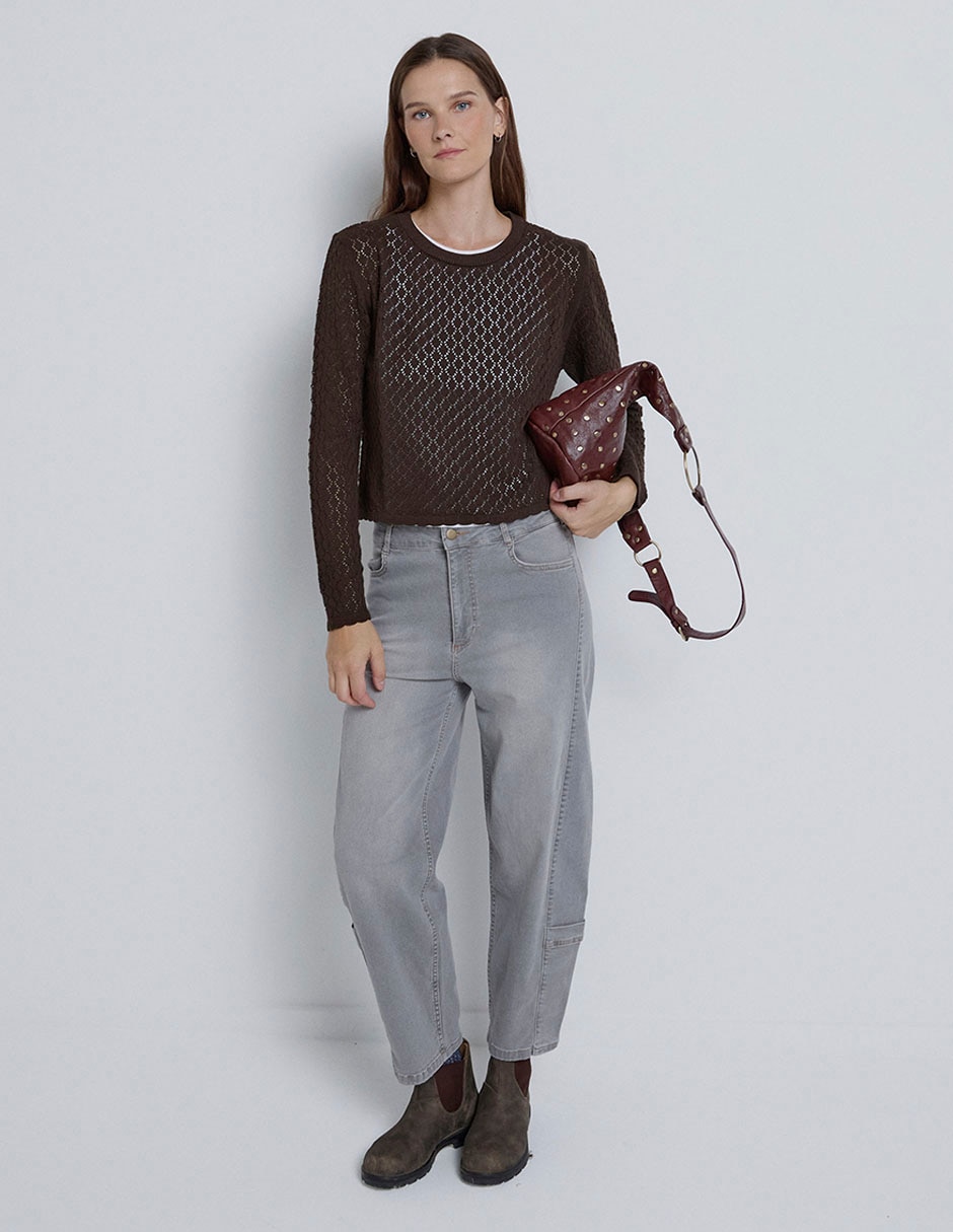 Suéter Renatta& cuello redondo para mujer 2