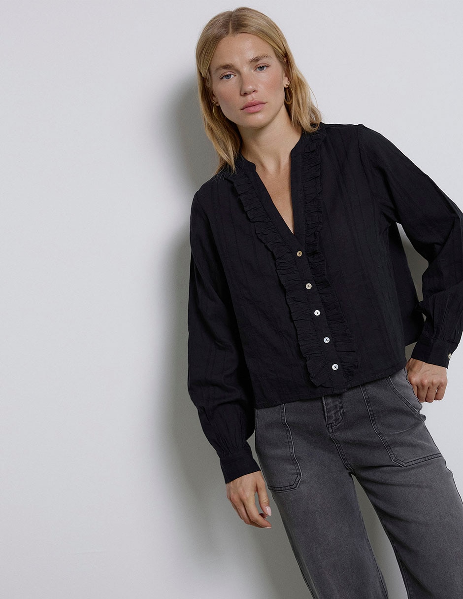 Blusa Renatta& manga larga para mujer 3