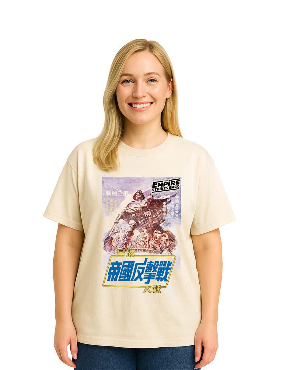 Playera manga corta cuello redondo para mujer